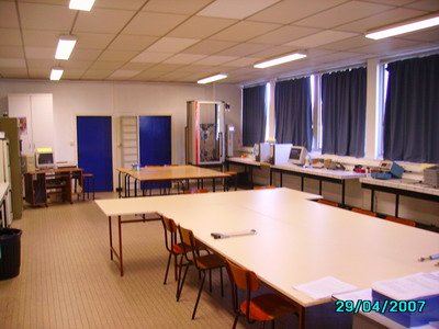 Vue de la salle de TP.